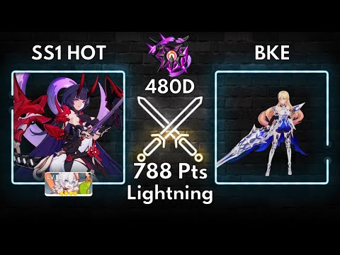 HI3 SEA EX Abyss | Nirvana 480D Lightning BKE 788 Pts (GD, S2 HTR, SS1 HOT) Kiana 4*