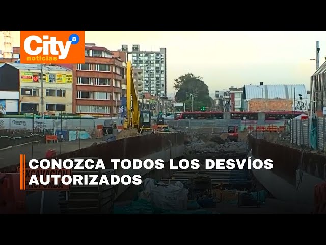 Nuevos cierres viales en la Av. Caracas por obras del metro de Bogotá