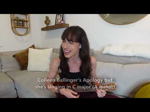 Colleen Ballinger's Apology, but she's singing in C major / A minor (Sorry to the ones she groomed!)