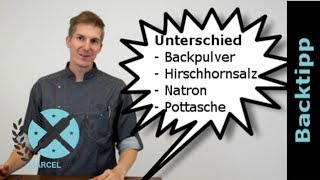 Unterschied zwischen Backpulver, Hirschhornsalz, Natron und Pottasche