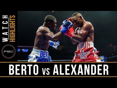 Berto vs Alexander Highlights: PBC on FOX - August 4, 2018