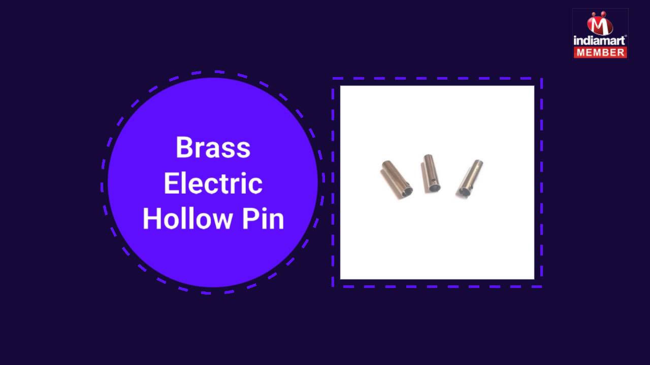 Brass Electrical Pin And Connection Pipe by V. K. Brass Components, Jamnagar