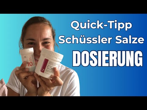 Quick tip: Schüssler salts – dosage: everything you need to know!