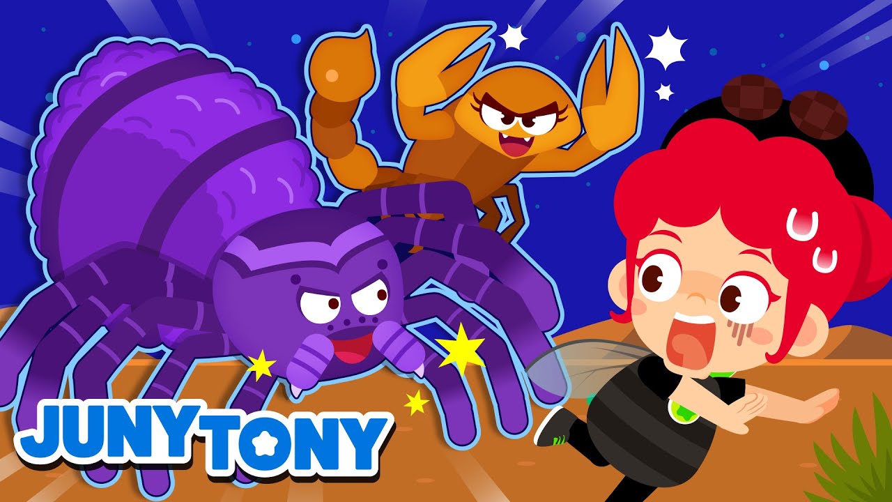 🦂 Escorpião vs Tarântula 🕷️ Bichos Assutadores e Mais+ Música Infantil | JunyTony em Português