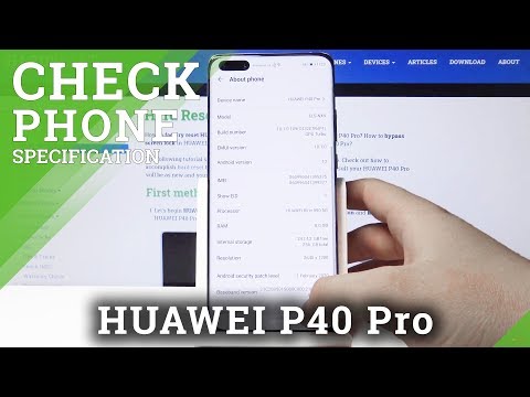 How to Check Phone Specification in Huawei P40 Pro