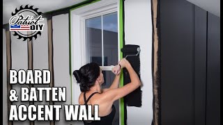 Easy DIY Board And Batten Accent Wall