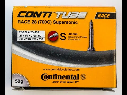 Continental Race 28 (700c) Supersonic Inner Tube Unboxing