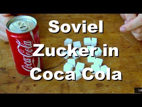 Wieviel Zucker ist in Coca Cola? Zuckerwürfel-Pyramide