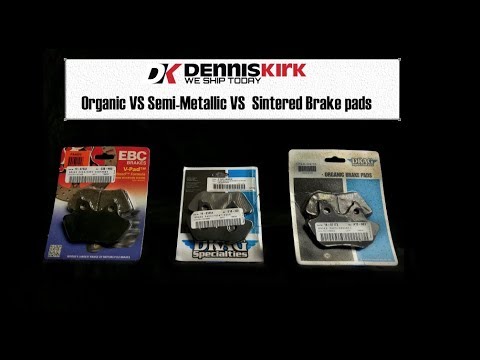 Organic VS Metallic VS Sintered brake Pads Dennis Kirk Review