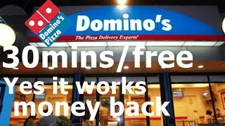 DOMINOS 30 min OFFER SCAM OR TRUE / free  Dominos pizza | Yes it works Dehradun