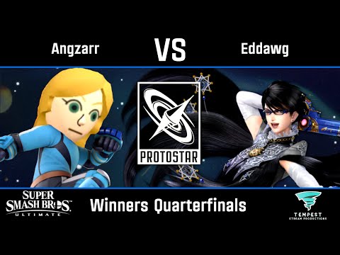 Angzarr (Mii Brawler) vs Eddawg (Bayonetta) - Ultimate Winners Quarterfinals - Protostar #37