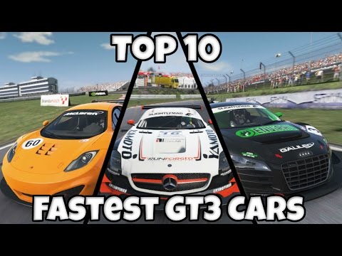 Project CARS - Top 10 Fastest GT3 Cars (Around a Track)