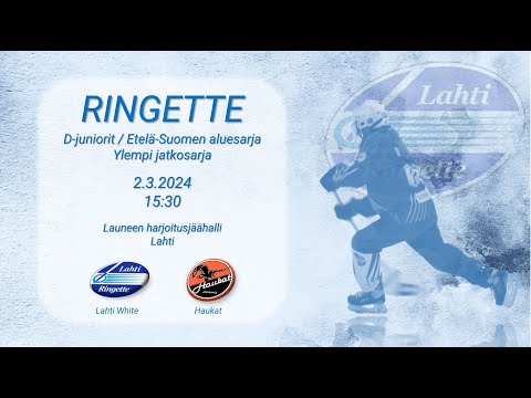 Ringette (D-juniorit): Lahti White - Haukat 2.3.24 15:30