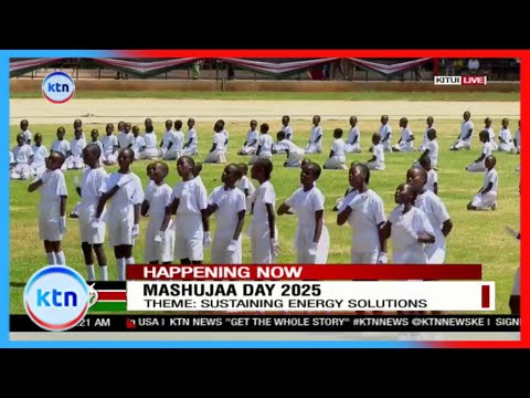 Children honor Raila with a heartfelt performance celebrating him as a true shujaa at Mashujaa