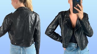 Burning leather jacket