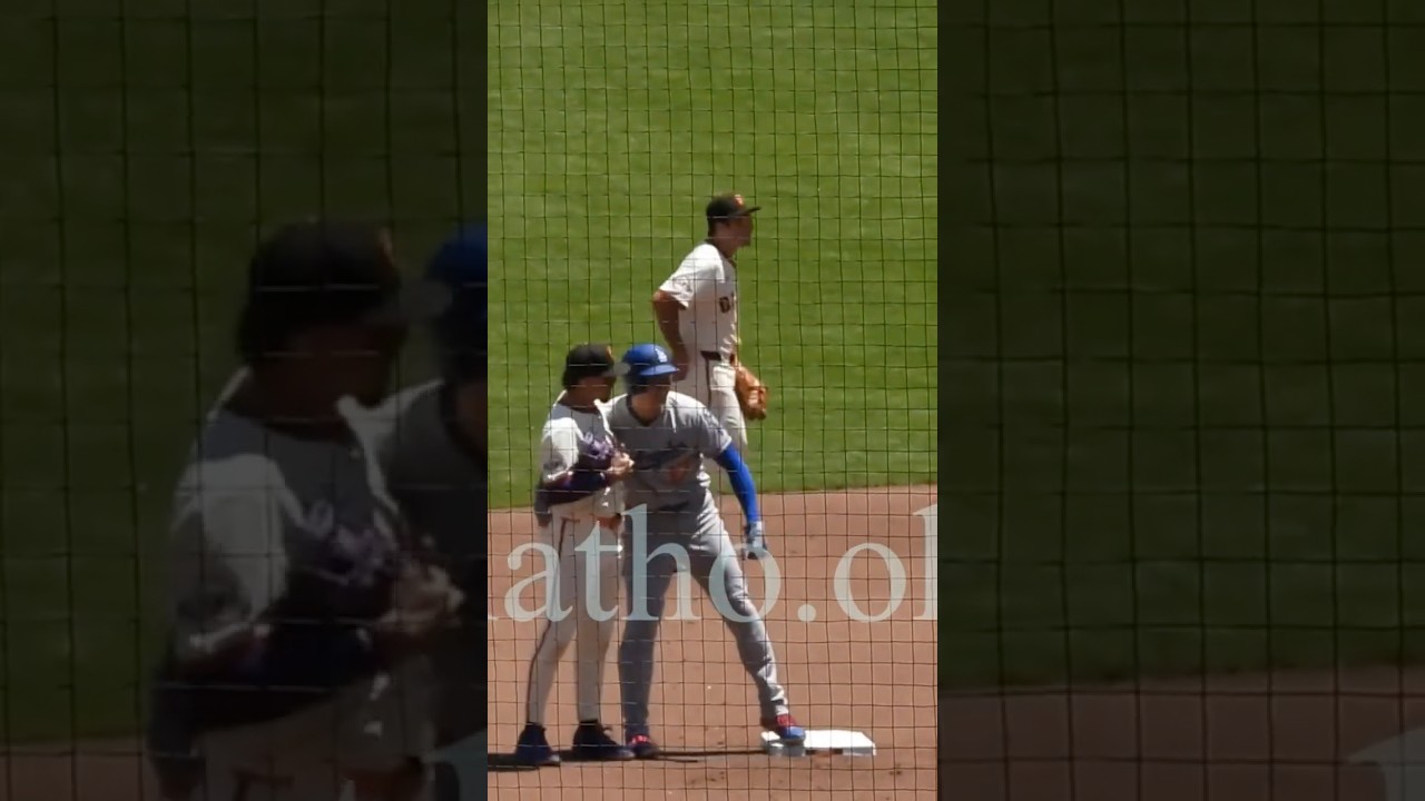 アダメスも大谷翔平選手のことが好きですよねー。#shoheiohtani #dodgers #giants#adames