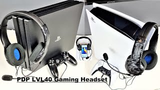 PDP LVL40 Gaming Headset for PS5 PS4 XBOX NINTENDO PC Smartphone Unboxing and Testing