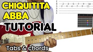 How to play CHIQUITITA by ABBA | complete TUTORIAL | guitar lesson