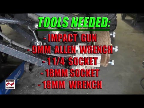 John Deere Gator 825i 620i 855D: How to remove Rear Axle from JD XUV