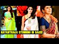 Nayanthara Stunning In Saree Nayanthara Saree Collections