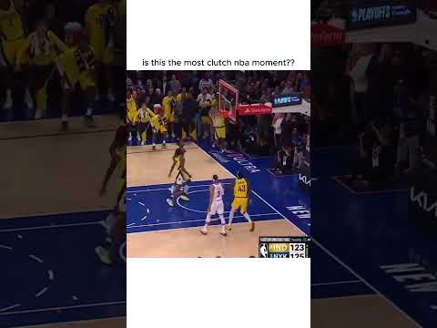 is this the most clutch nba moment??