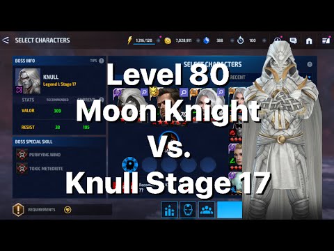 Level 80 Moon Knight Vs. WBL Knull stage 17-Marvel Future Fight