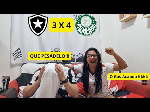 React de Botafogo 3x4 Palmeiras, Botafogo leva virada histórica com direito a arbitragem polêmica!