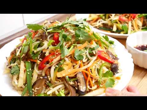Miến trộn chay