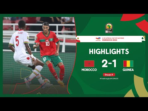 Morocco 🆚 Guinea | Highlights - #TotalEnergiesAFCONU23  - MD1 Group A