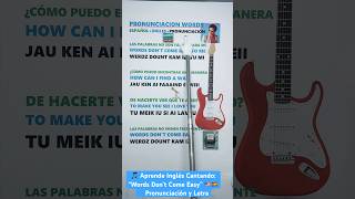 🎵 Aprende Inglés Cantando: “Words Don’t Come Easy” 🇺🇸🇪🇸✨ Pronunciación y Letra #words #pronunci