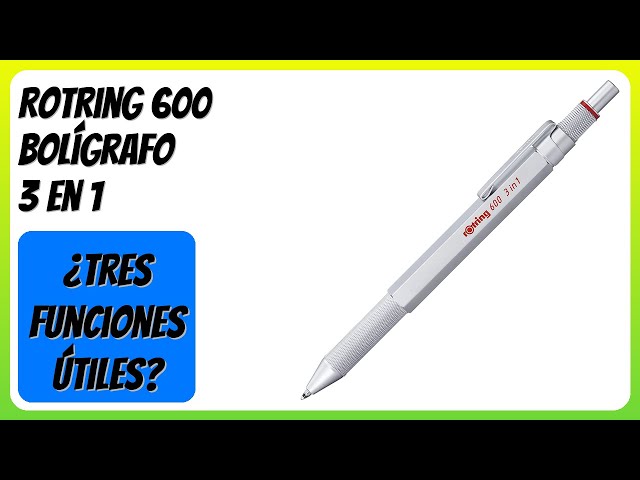 Vídeo relacionado con rOtring 600 Bolígrafo | Punta media | Tinta negra | Cuerpo metalizado completo | Trufa chocolate | Agarre estriado antideslizante y cuerpo hexagonal | Recargable