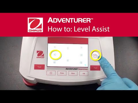 Jak działa asystent poziomowania w wagach OHAUS z serii Adventurer® AX