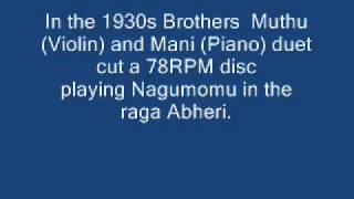 Muthu & Mani-Violin and Piano Duet-1930s.wmv