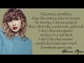 Taylor Swift- Gold Rush (Lyrics)