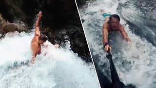 YouTubers Who Died in Waterfall Plunge Were Inspired by ‘Jackass’ Movie video
