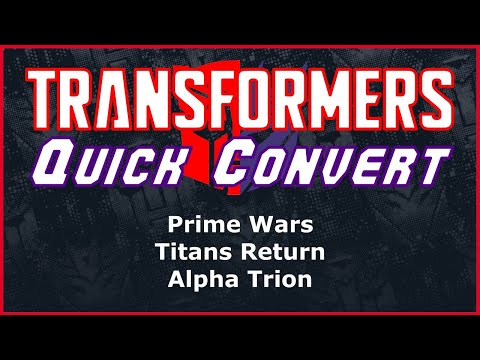 Transformers Prime Wars Titans Return Voyager Alpha Trion & Sovereign | Quick Convert