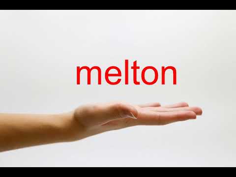 How to Pronounce melton - American English