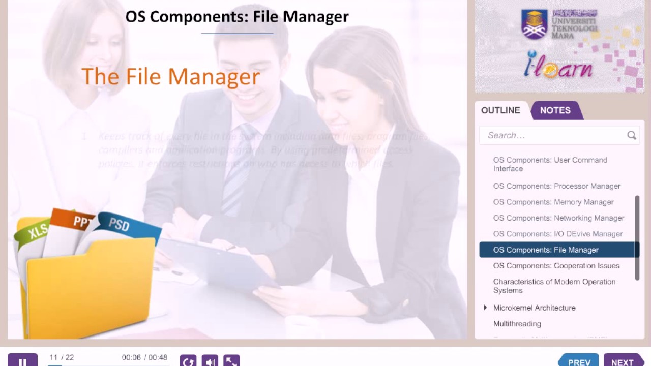 CSC204 : OPERATING SYSTEM COMPONENT