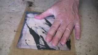 Encaustic Technique 11 Embedded Silk