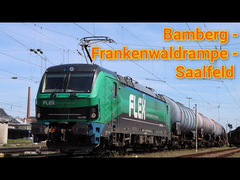Führerstandsmitfahrt über die Frankenwaldrampe mit der Baureihe 192, Bamberg - Kronach - Saalfeld