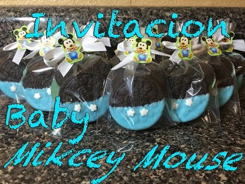 Invitation baby Mickey mouse