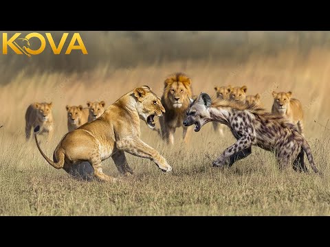 Hyenas Pause: A Surprising Twist for the Old Lioness | Animal Fight