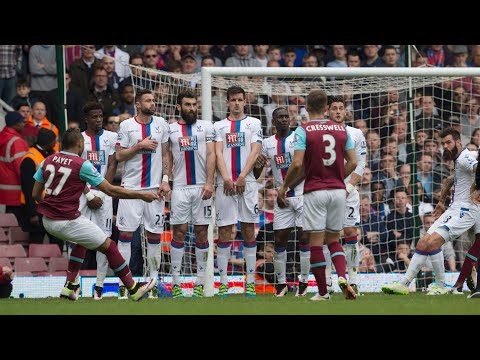 Dimitri Payet 🤯 Curl freekick goal,  West Ham united            #premierleague #freekick #shorts