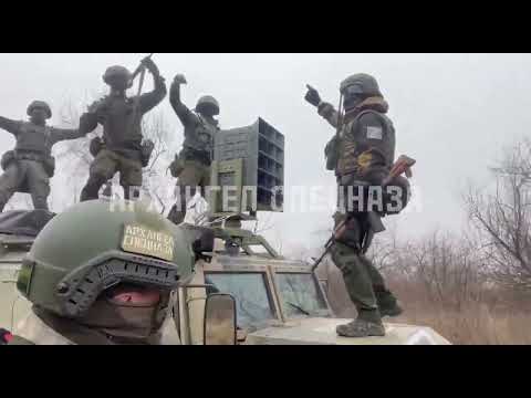 Russian soldiers dancing in Avdiivka, Ukraine