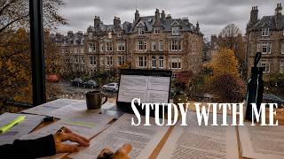 12+ HOUR STUDY WITH ME on A RAINY DAY 🎓  Scottish Highlands | Pomodoro | Deep Work Mode | No Music