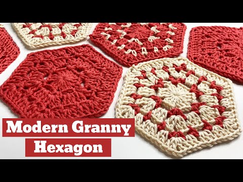 The Modern Granny Hexagon Plus Half Hexagon Pattern 🤩