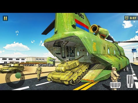 Transporting Army Vehicles in Cargo Plane - Army Tank Transporter Simulator - Android Gameplay