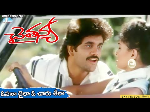 Chaitanya Movie Oho Laila O Charu Sheela Video Song Nagarjuna  Gautami  Ilayaraja @skyvideostelugu