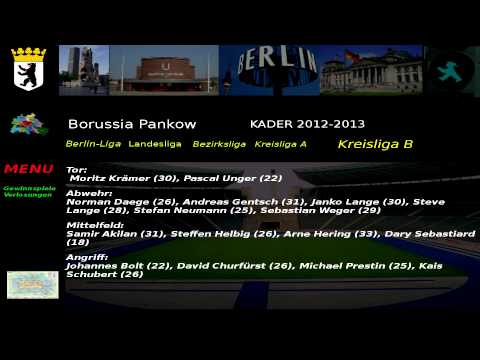 Borussia Pankow Kader 2012-12 Kreisliga B 2.Abteilung