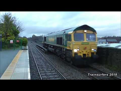 Freightliner Class 66 No. 66548 on 0H37 Guide Bridge Yd - Bredbury @ Hyde Central on 15.01.18 - HD